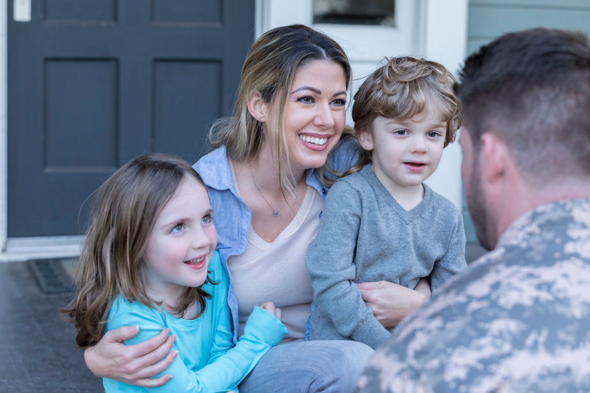 Military veteran is reunited with his family